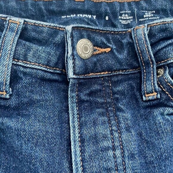 Old Navy High Waisted Button Fly Curvy OG Jeans Size 8 - Picture 4 of 9